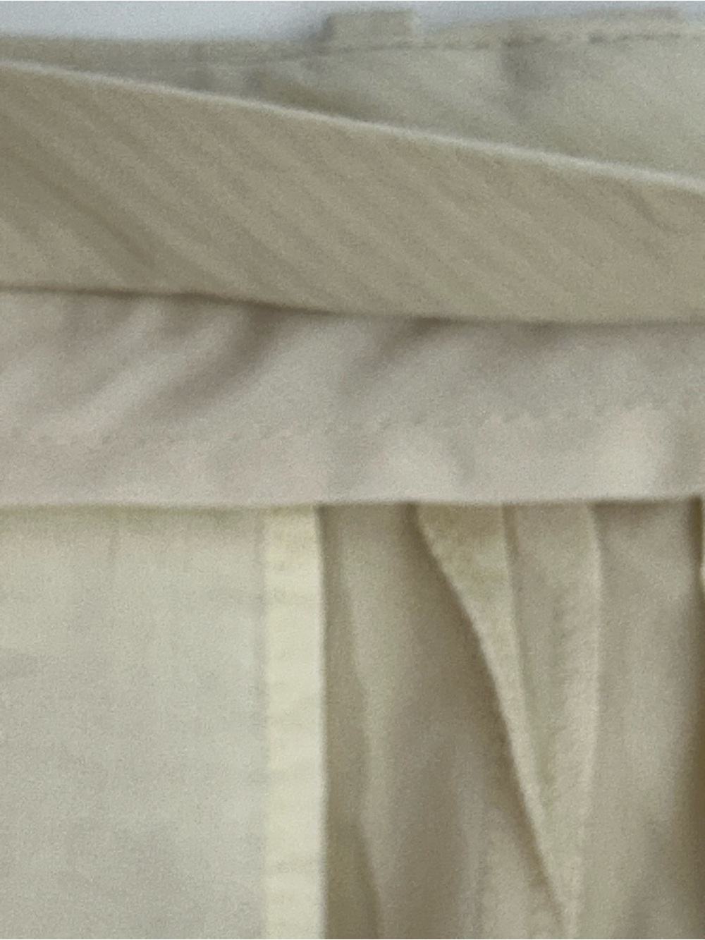 Zara Wide Leg Pants in Light Cream Zip Closure Front pockets Size M - Picture 8 of 13
